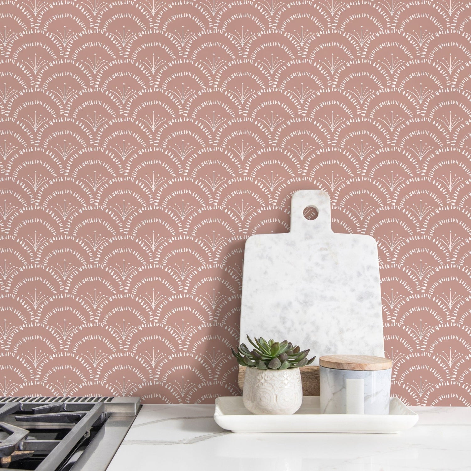 Art Deco Fan Wallpaper - C279 - WallTrend