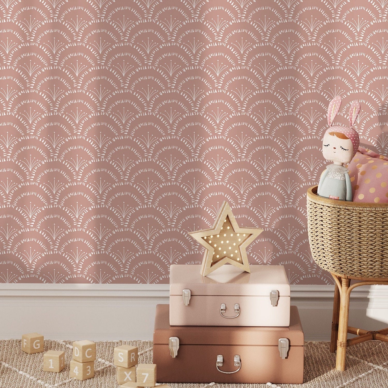 Art Deco Fan Wallpaper - C279 - WallTrend