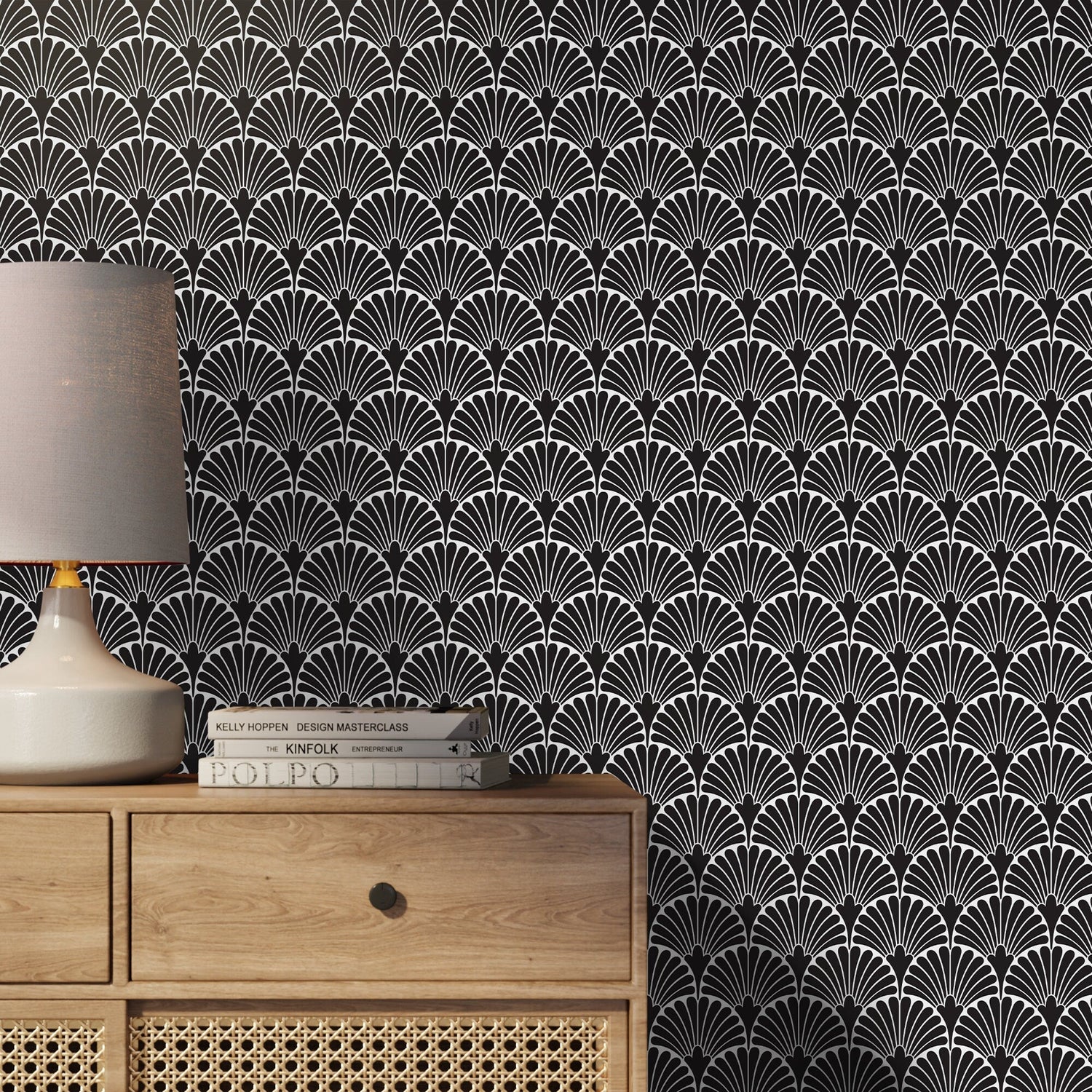 Art Deco Fan Wallpaper - C365 - WallTrend