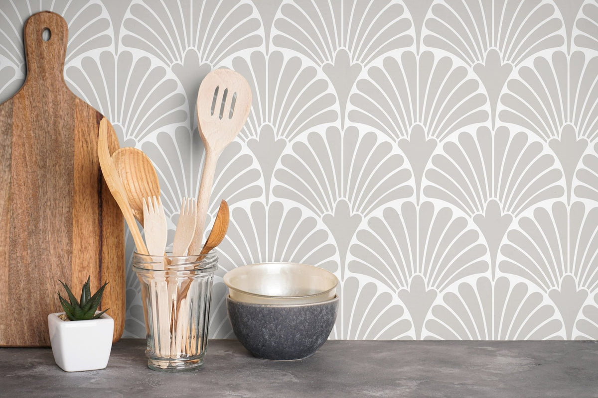 Art Deco Fan Wallpaper - C366 - WallTrend