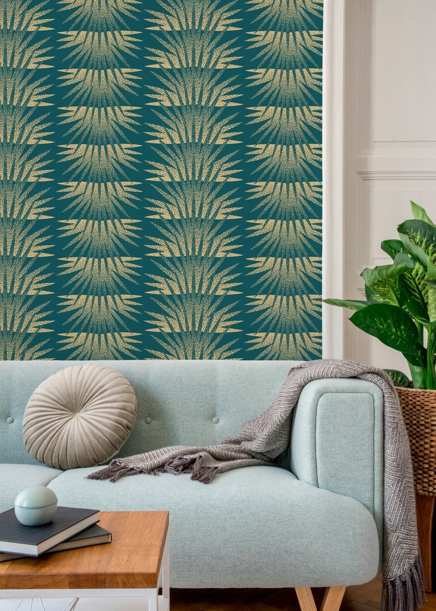 Art Deco Fan Wallpaper - C463 - WallTrend