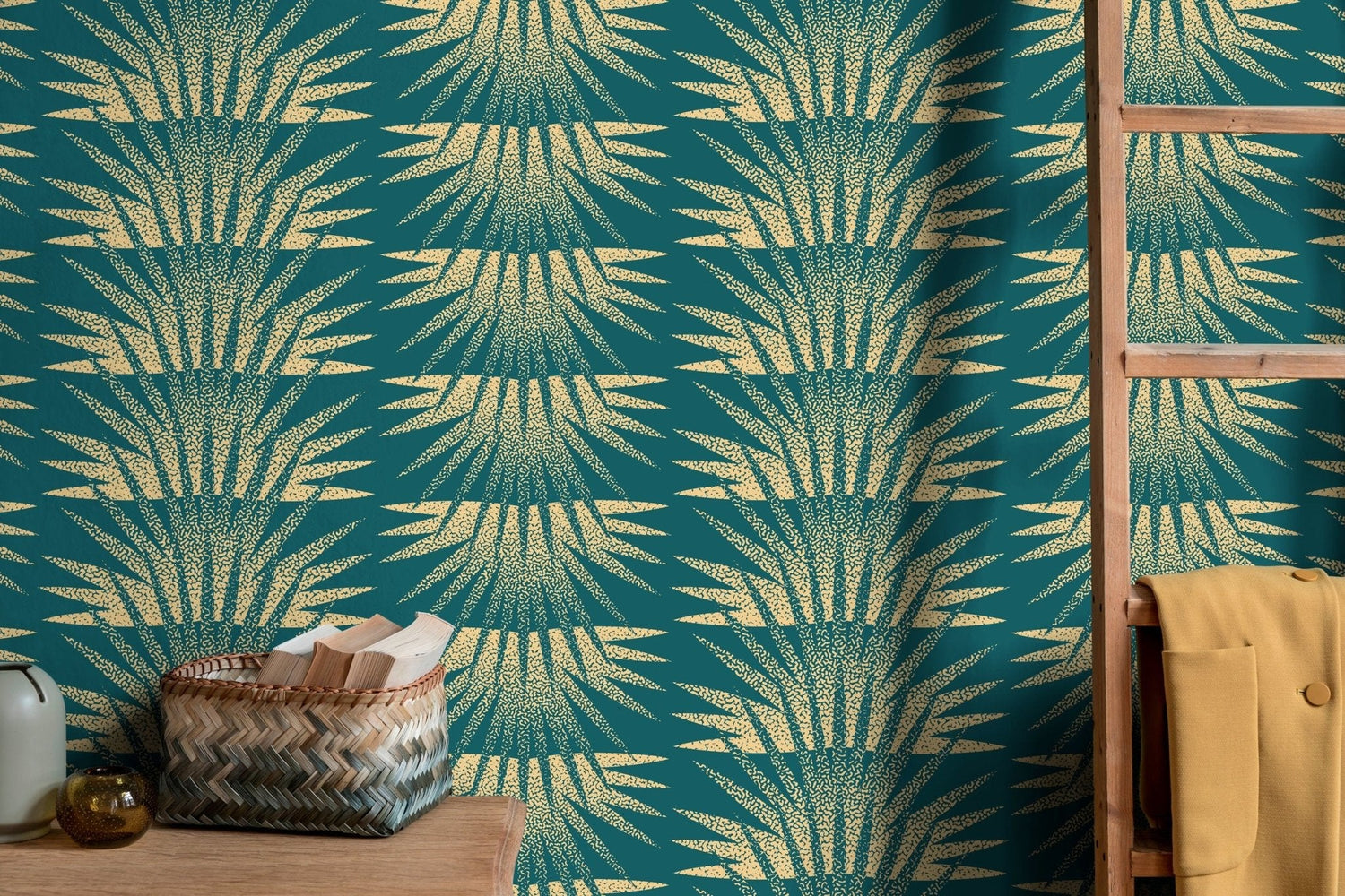 Art Deco Fan Wallpaper - C463 - WallTrend