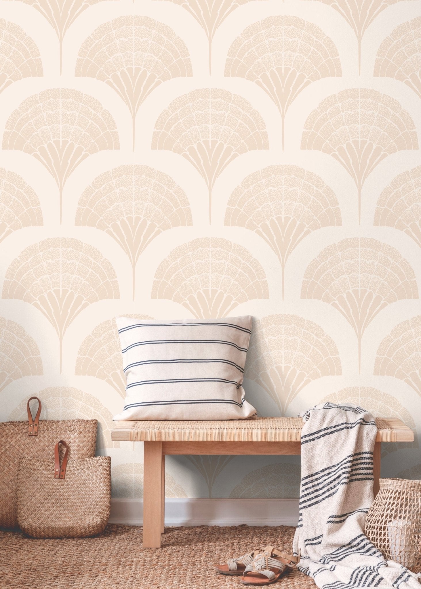 Art Deco Fan Wallpaper - C500 - WallTrend