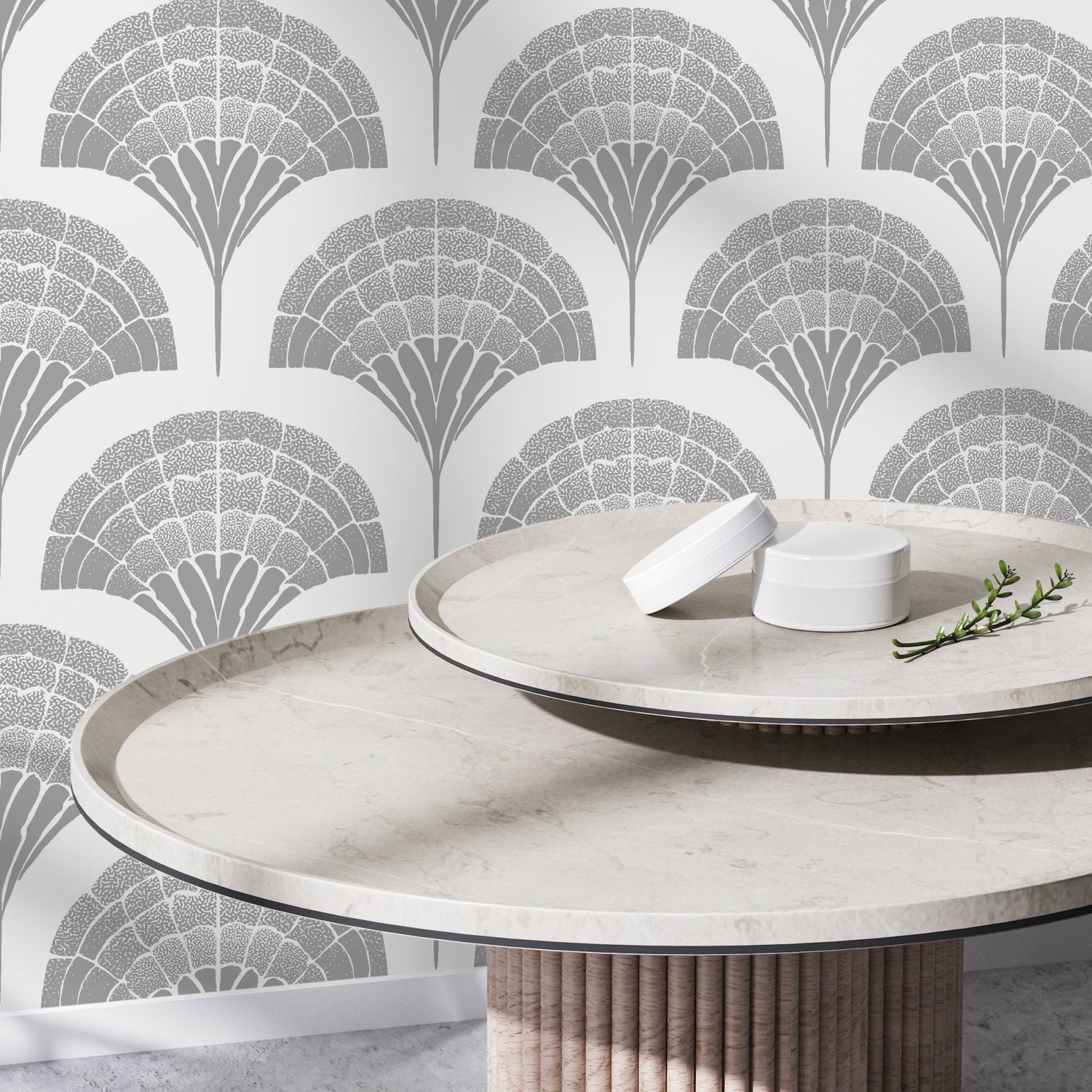 Art Deco Fan Wallpaper - C501 - WallTrend