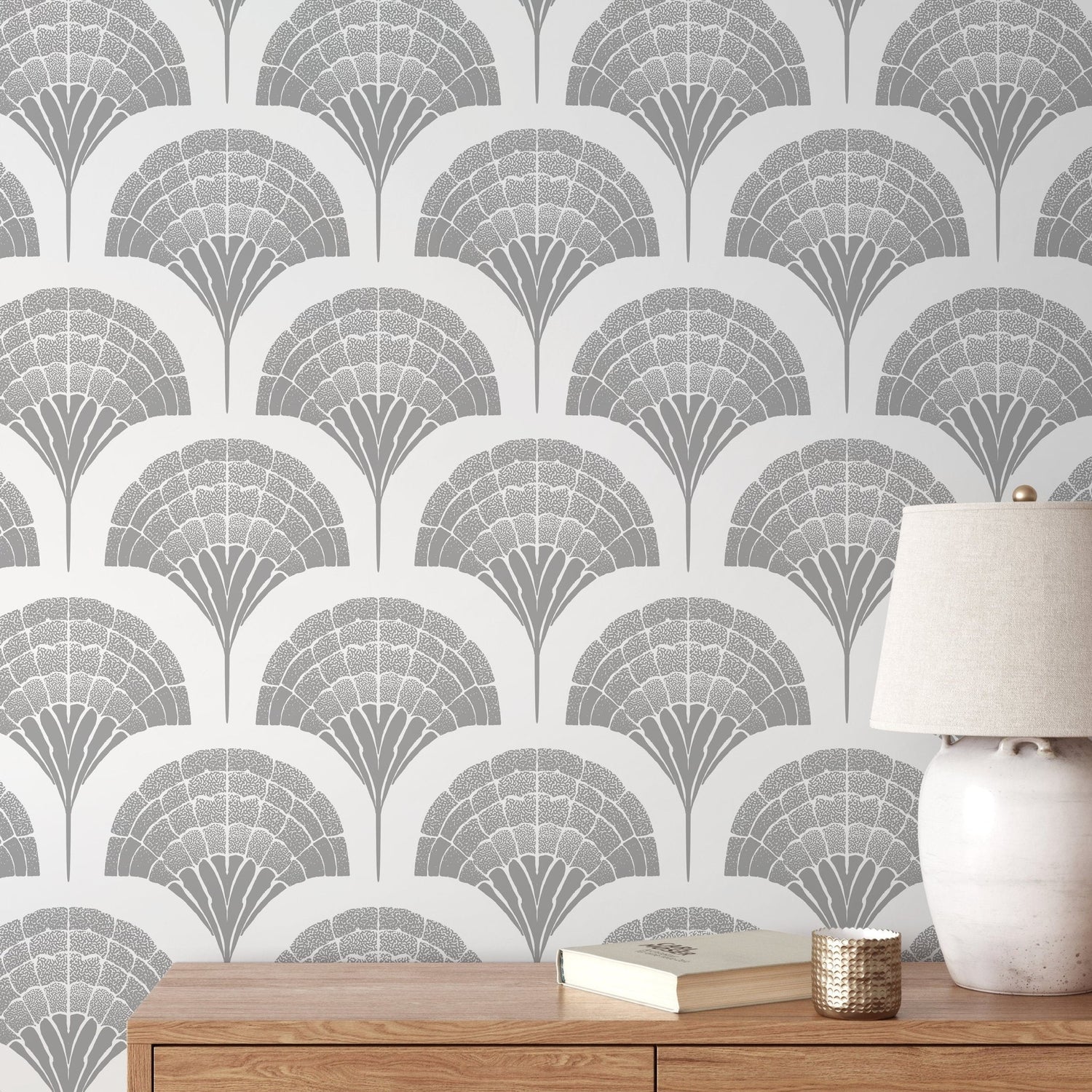 Art Deco Fan Wallpaper - C501 - WallTrend