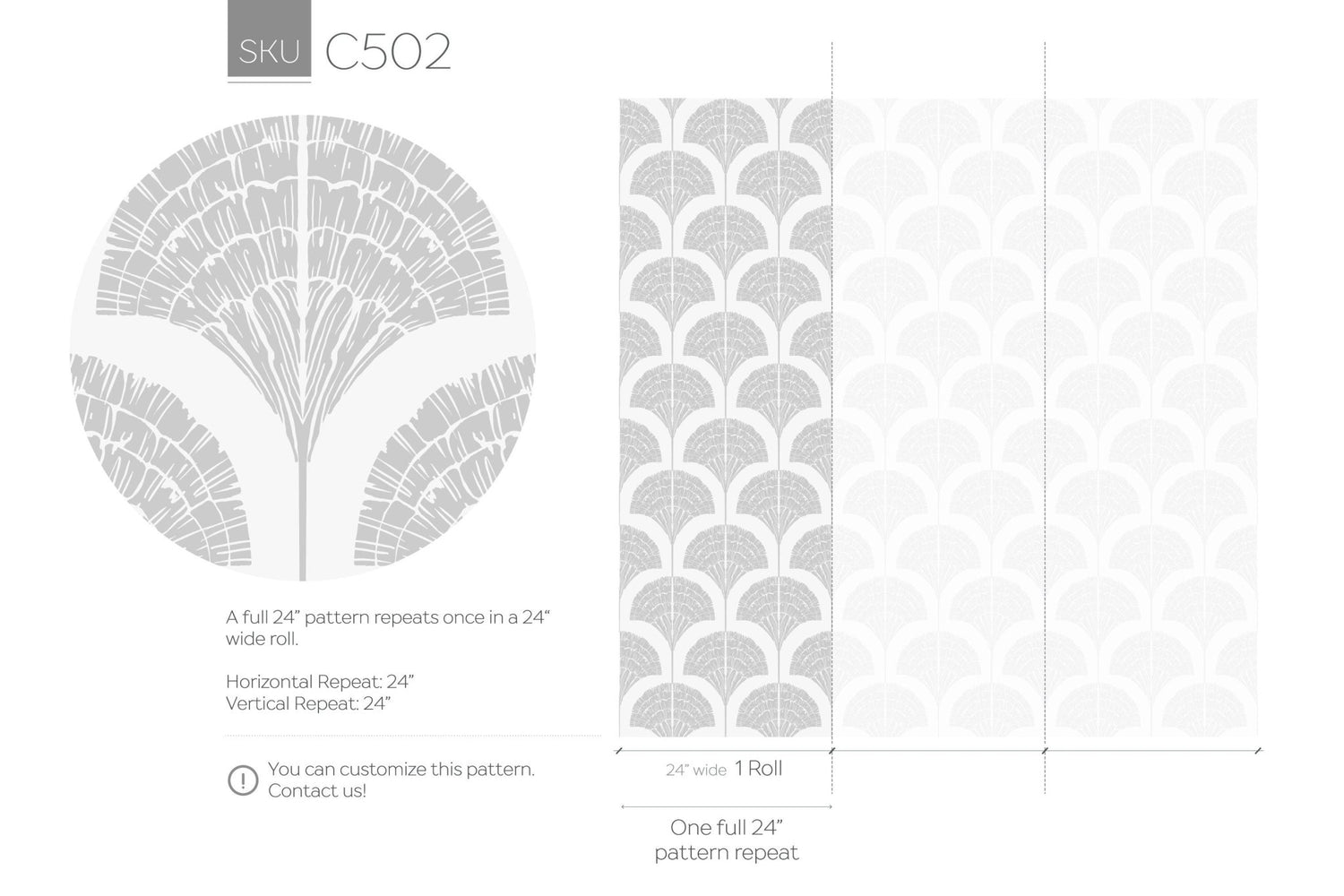 Art Deco Fan Wallpaper - C502 - WallTrend