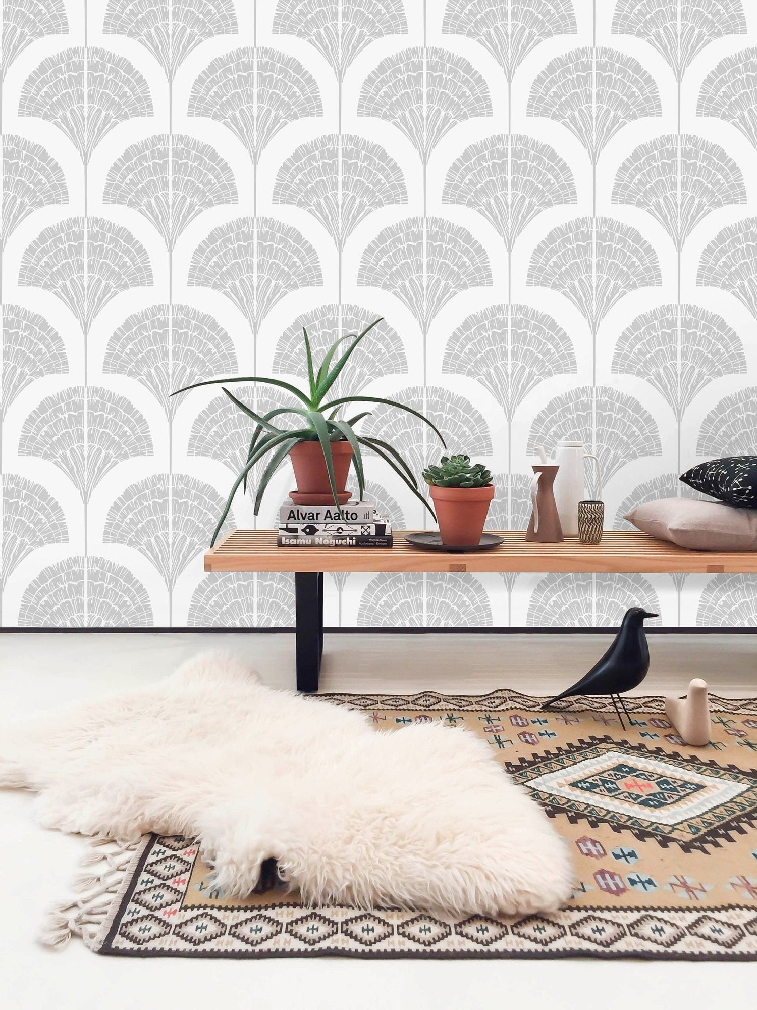 Art Deco Fan Wallpaper - C502 - WallTrend