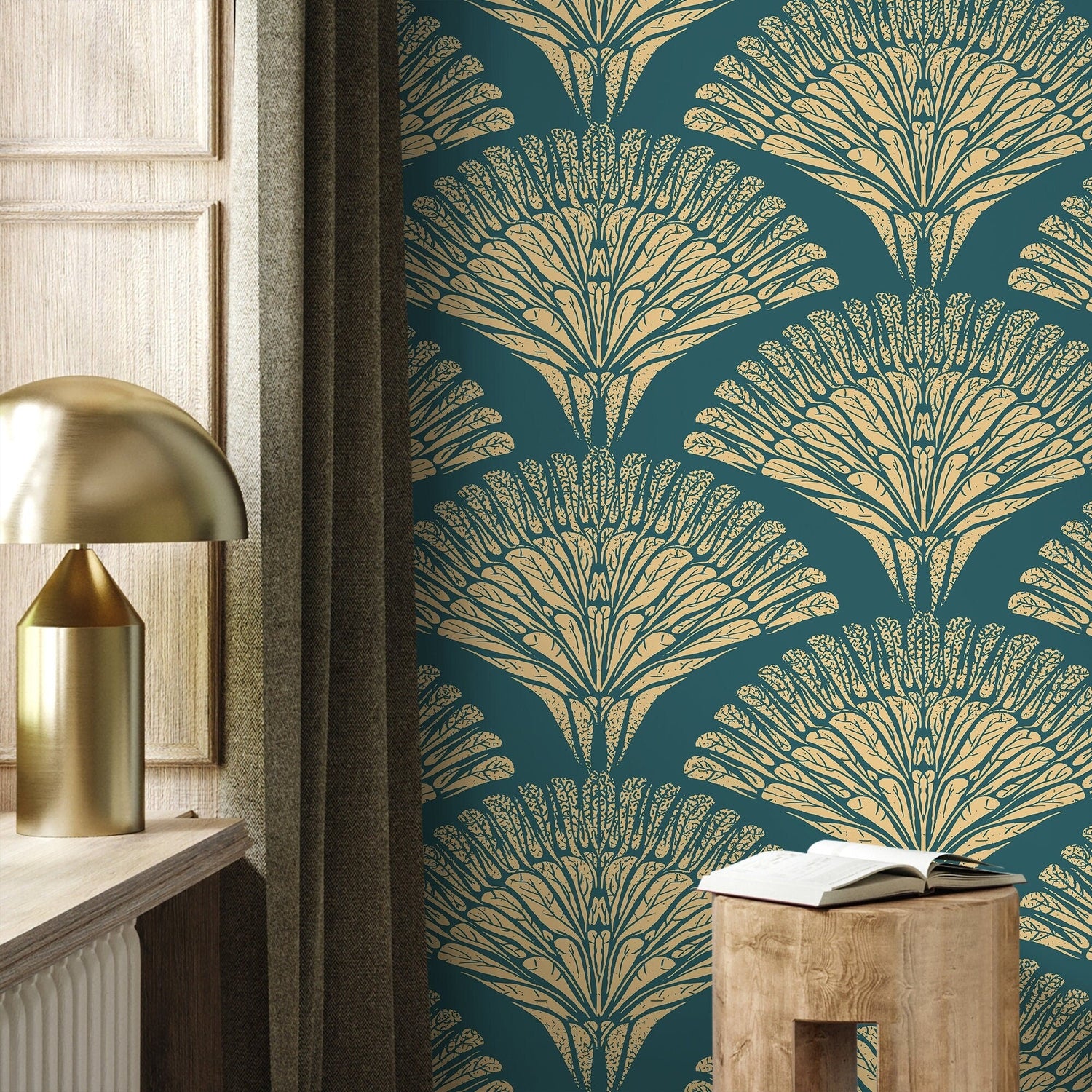 Art Deco Fan Wallpaper - C546 - WallTrend