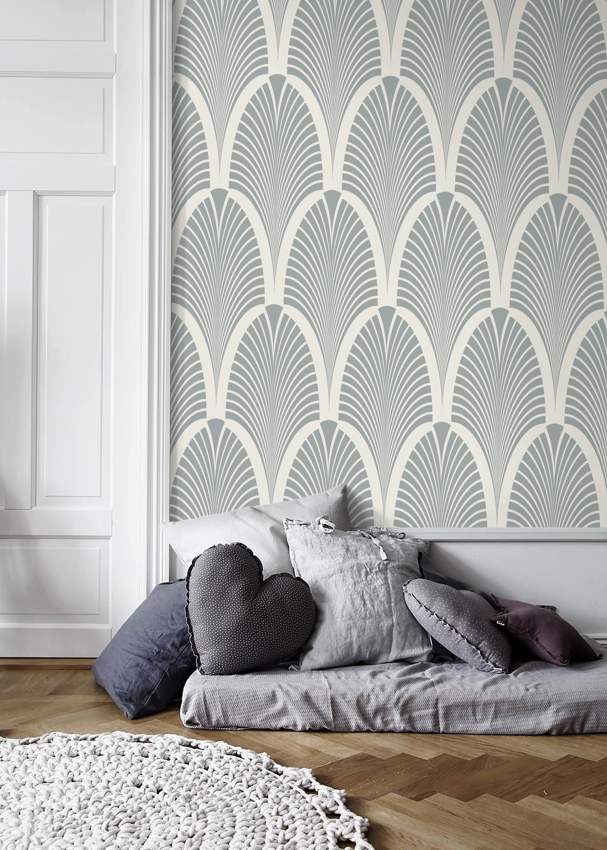 Art Deco Fan Wallpaper - C598 - WallTrend