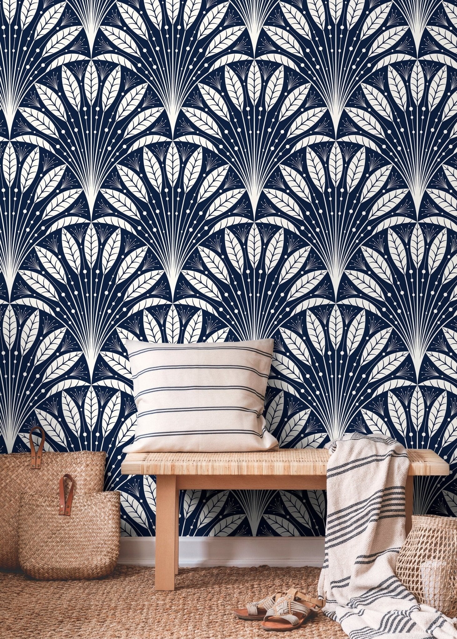 Art Deco Fan Wallpaper - C815 - WallTrend