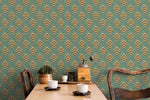 Art Deco Fan Wallpaper - D053 - WallTrend