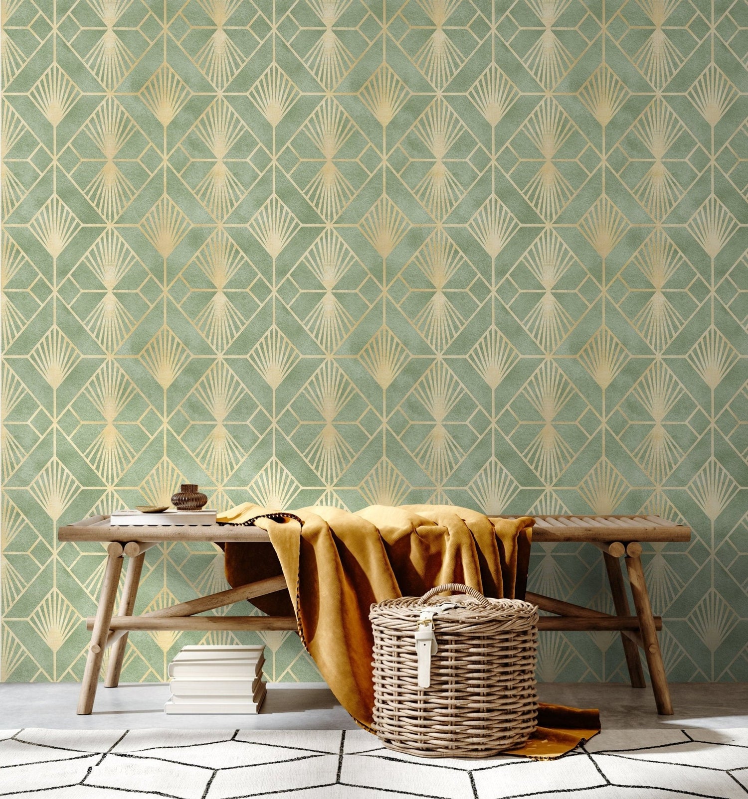 Art Deco Fans Wallpaper - C721 - WallTrend