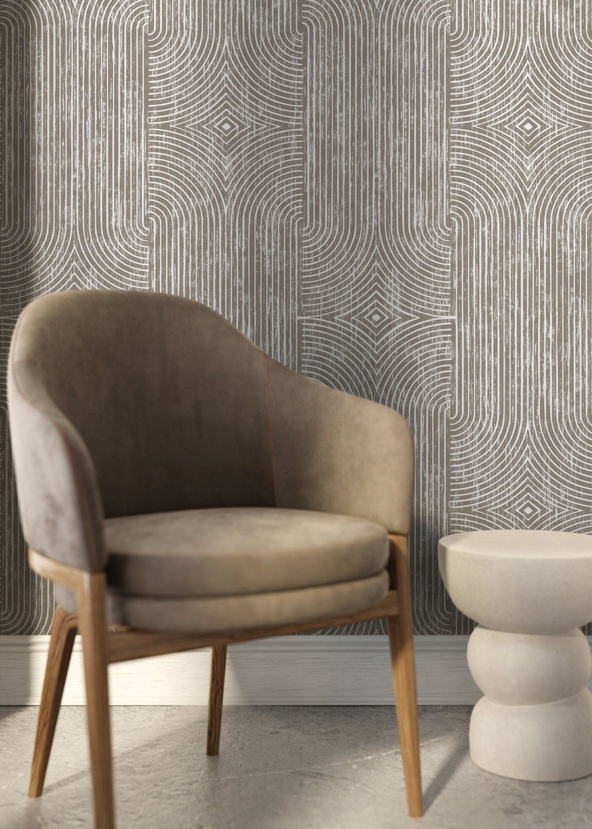 Art Deco Lines Wallpaper - C926 - WallTrend