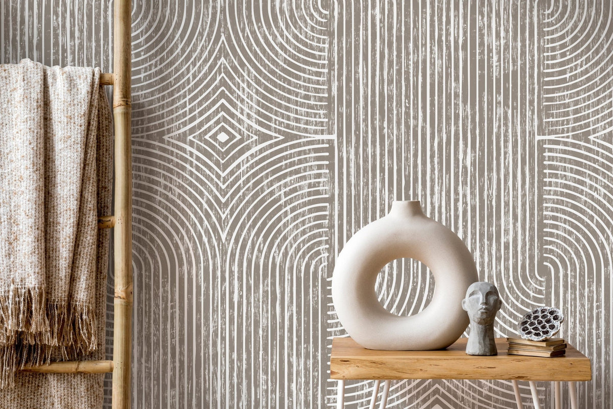 Art Deco Lines Wallpaper - C926 - WallTrend