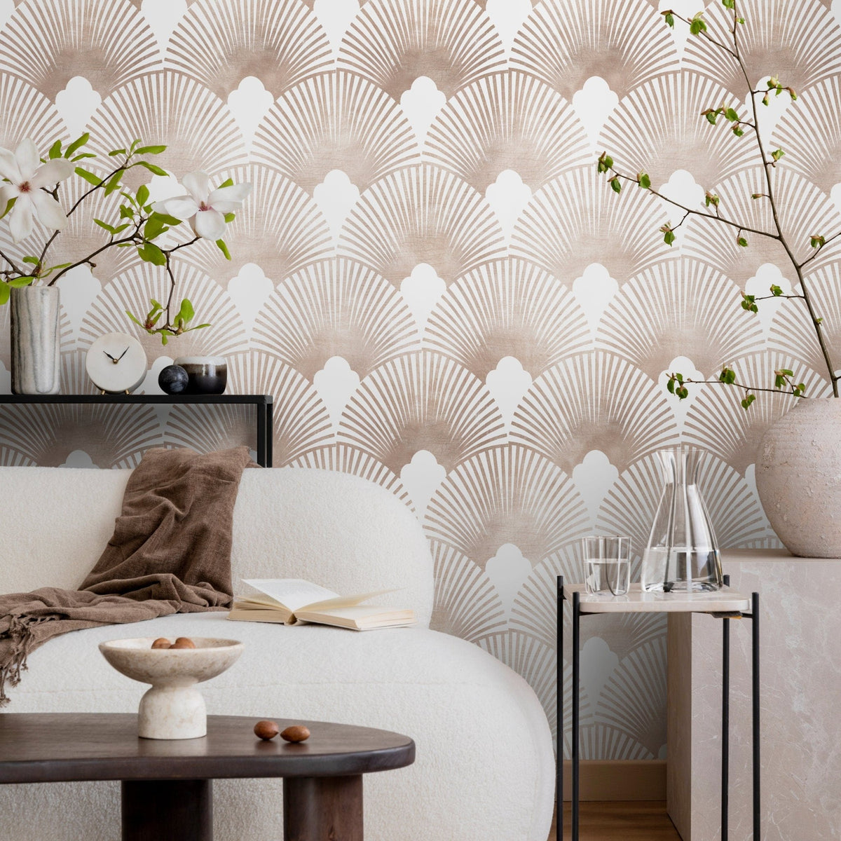 Art Deco Sunrise Wallpaper - C083 - WallTrend