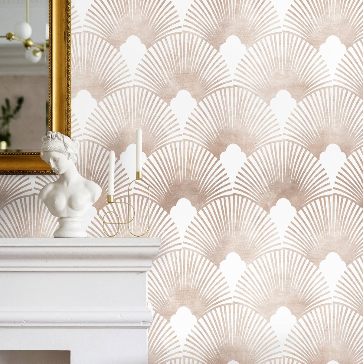 Art Deco Sunrise Wallpaper - C083 - WallTrend