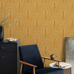 Art Deco Sunrise Wallpaper - C257 - WallTrend