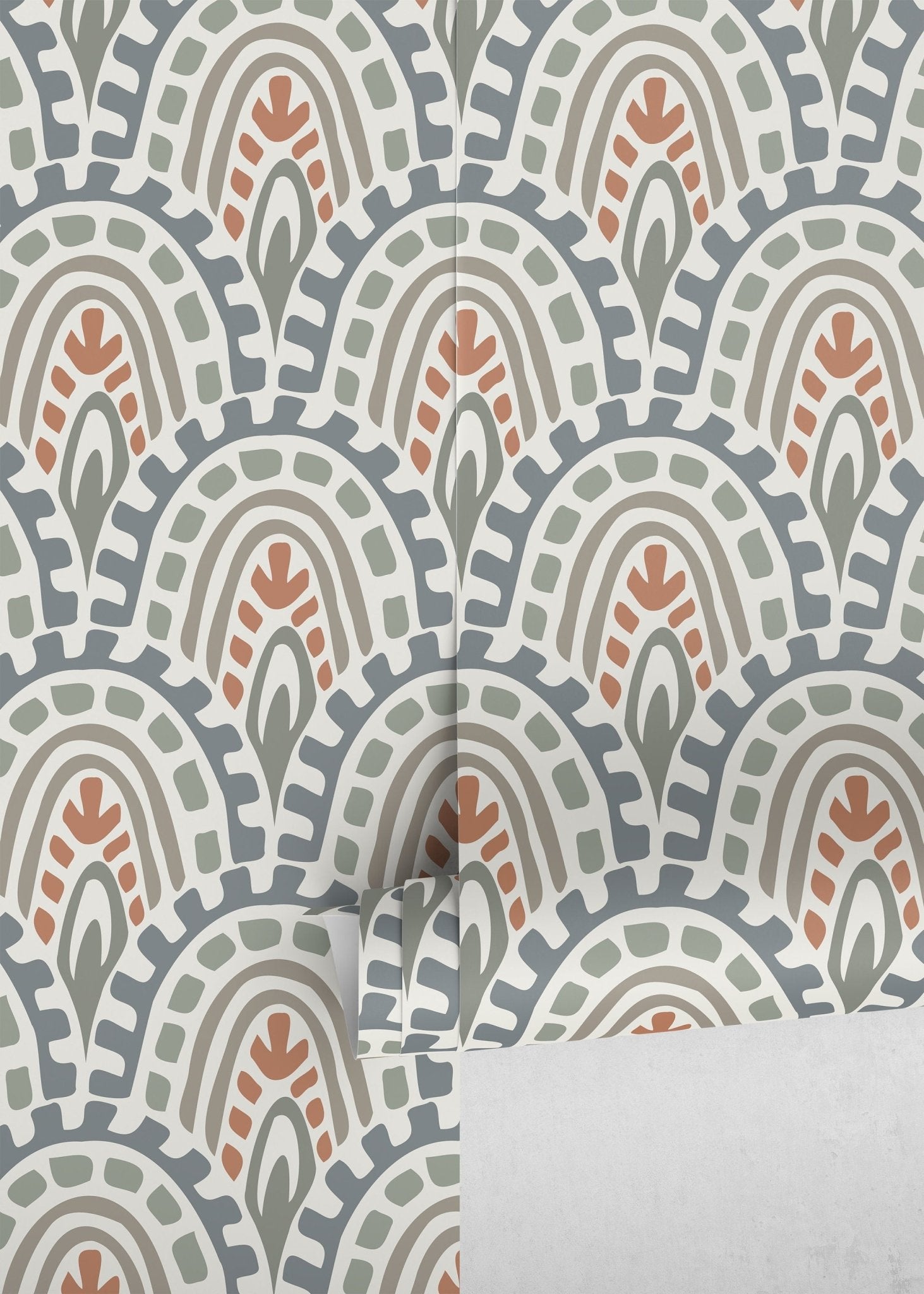 Art Deco Sunrise Wallpaper - D355 - WallTrend