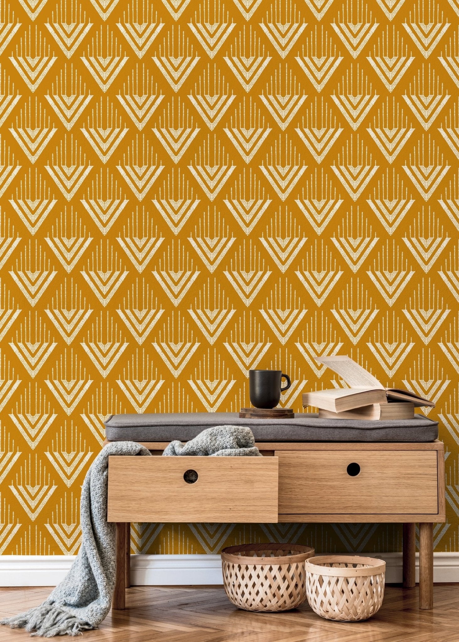 Art Deco Symmetry Wallpaper - C499 - WallTrend