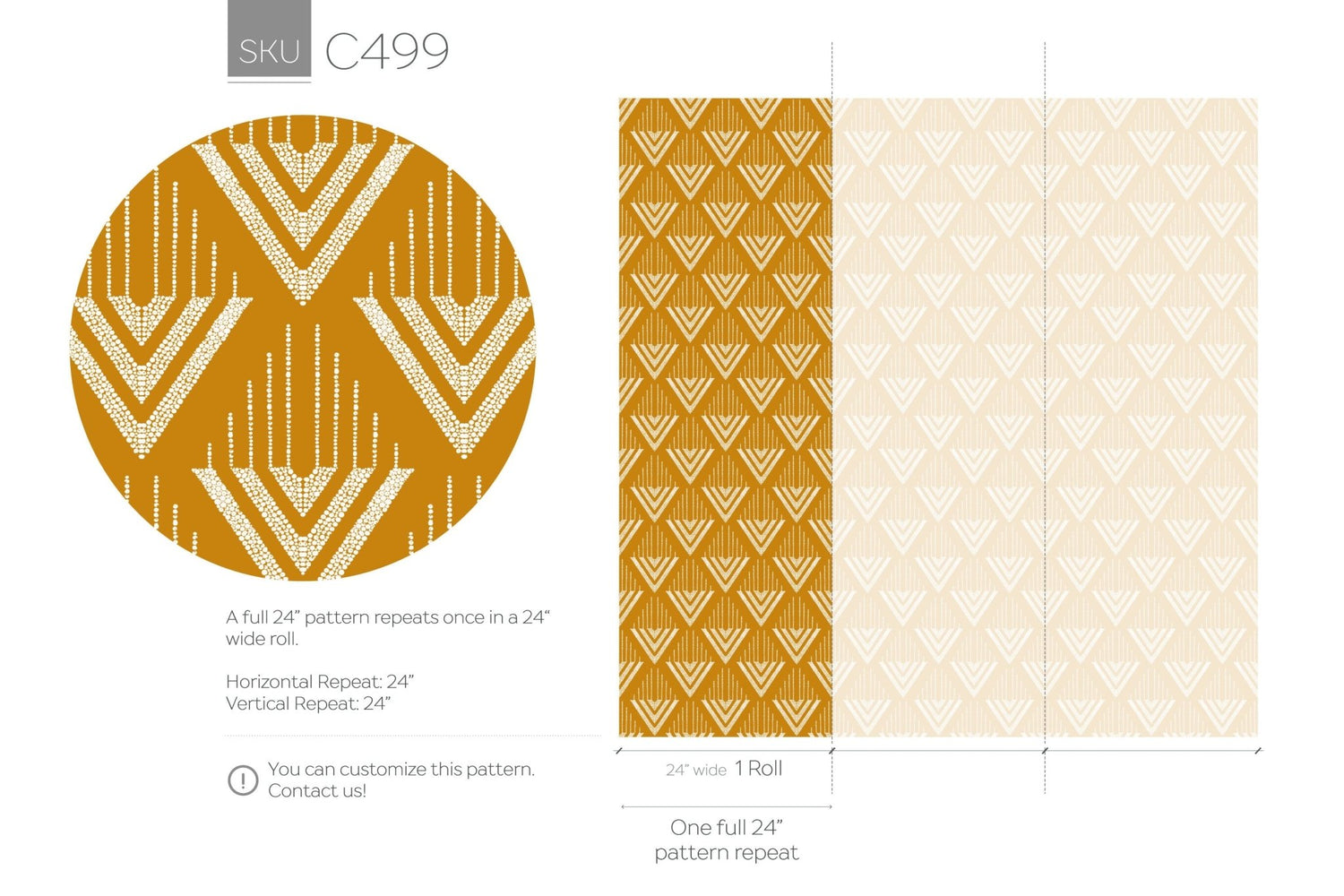 Art Deco Symmetry Wallpaper - C499 - WallTrend