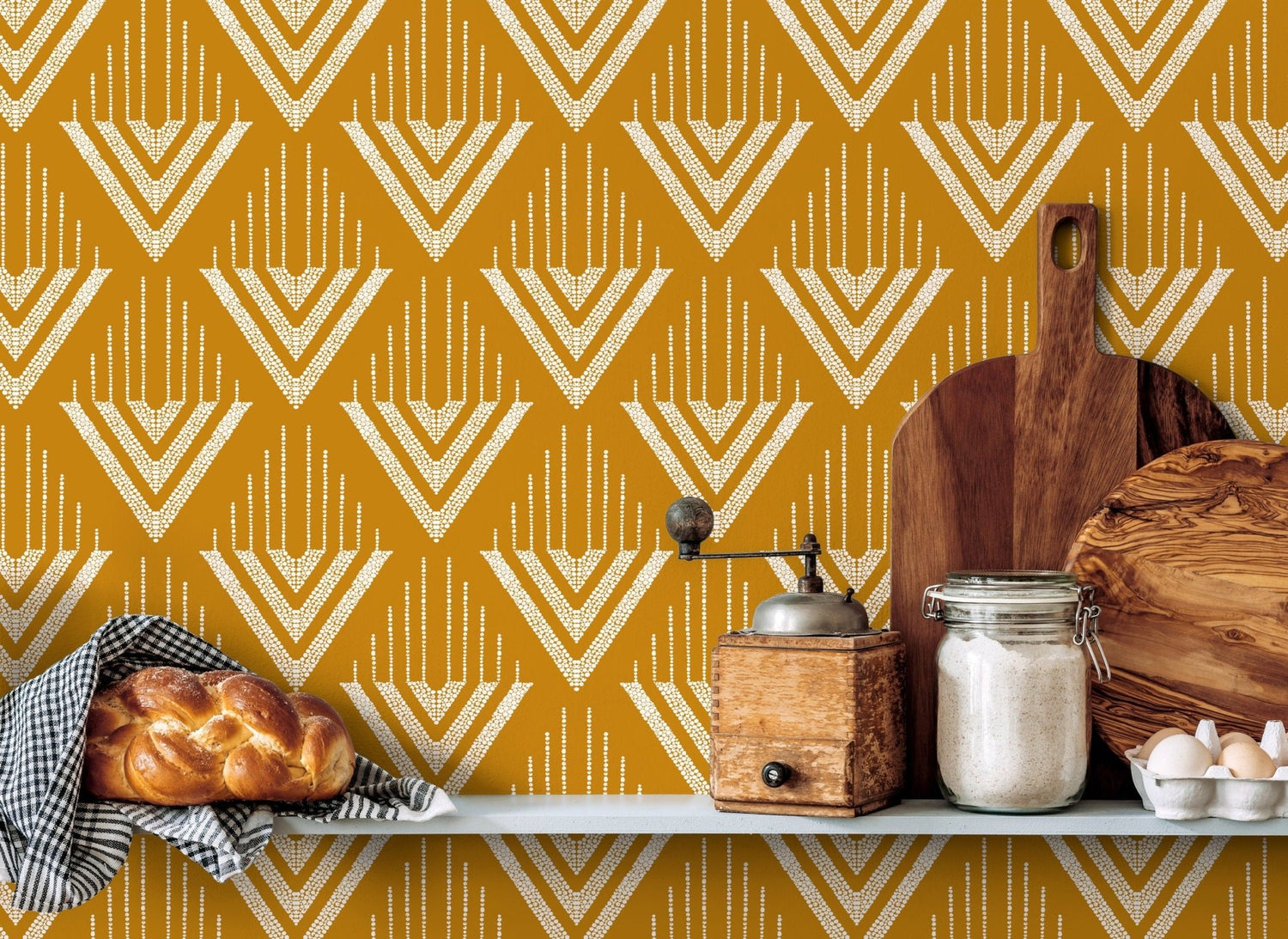 Art Deco Symmetry Wallpaper - C499 - WallTrend