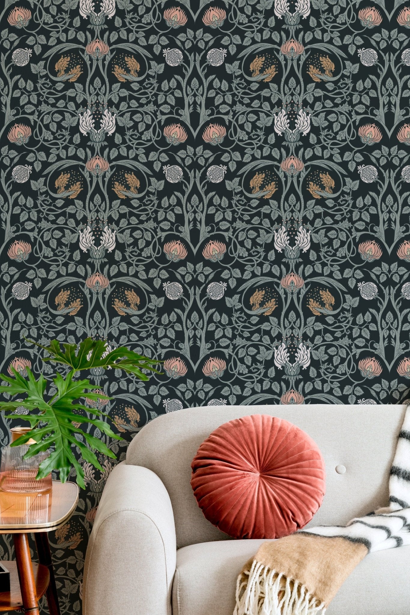 Art Nouveau Nature Motifs Wallpaper - B920 - WallTrend