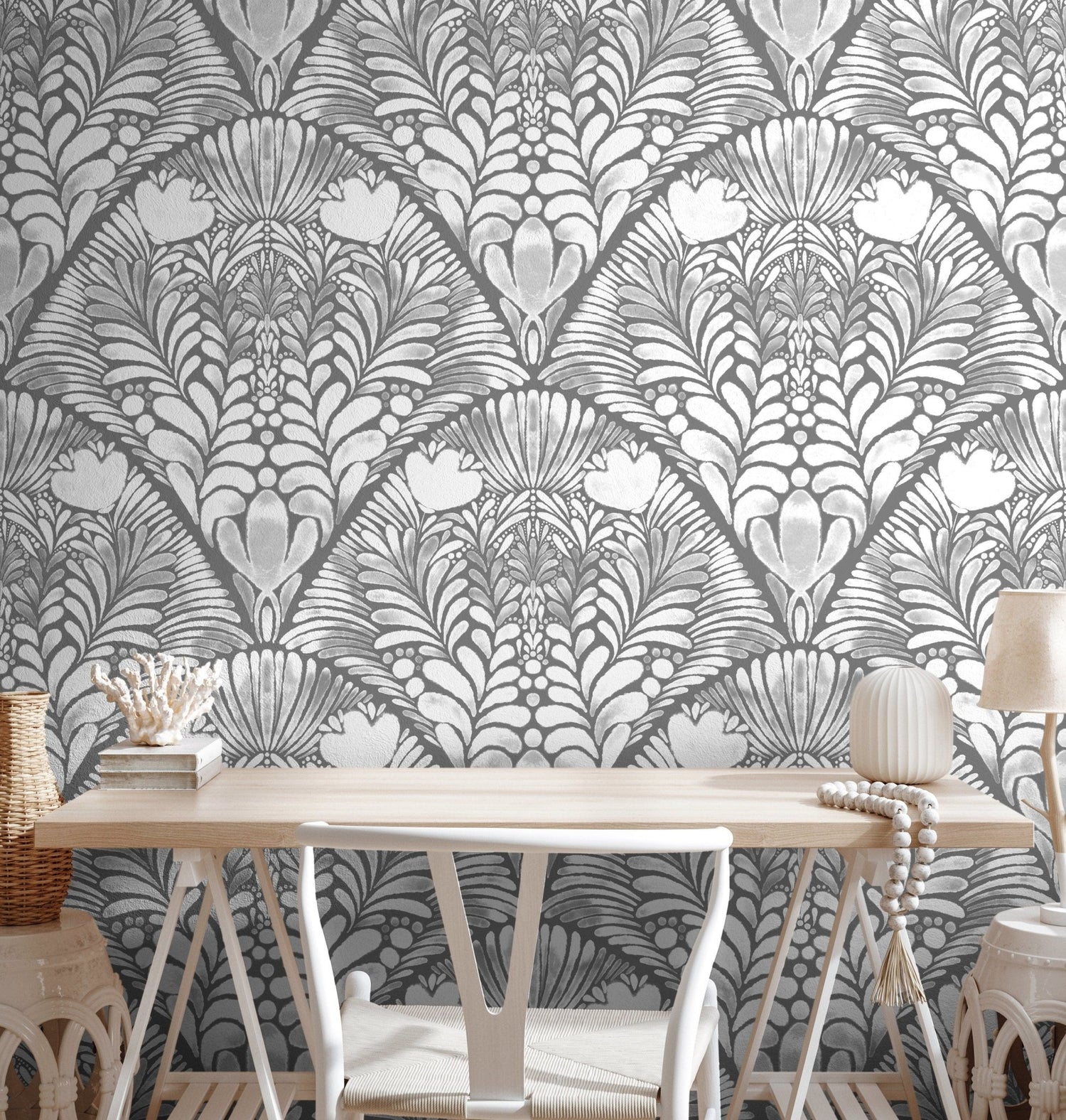 Artistic Botanical Motifs Wallpaper - X140 - WallTrend