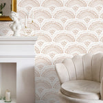 Artistic Peacock Feather Pattern Wallpaper - C066 - WallTrend