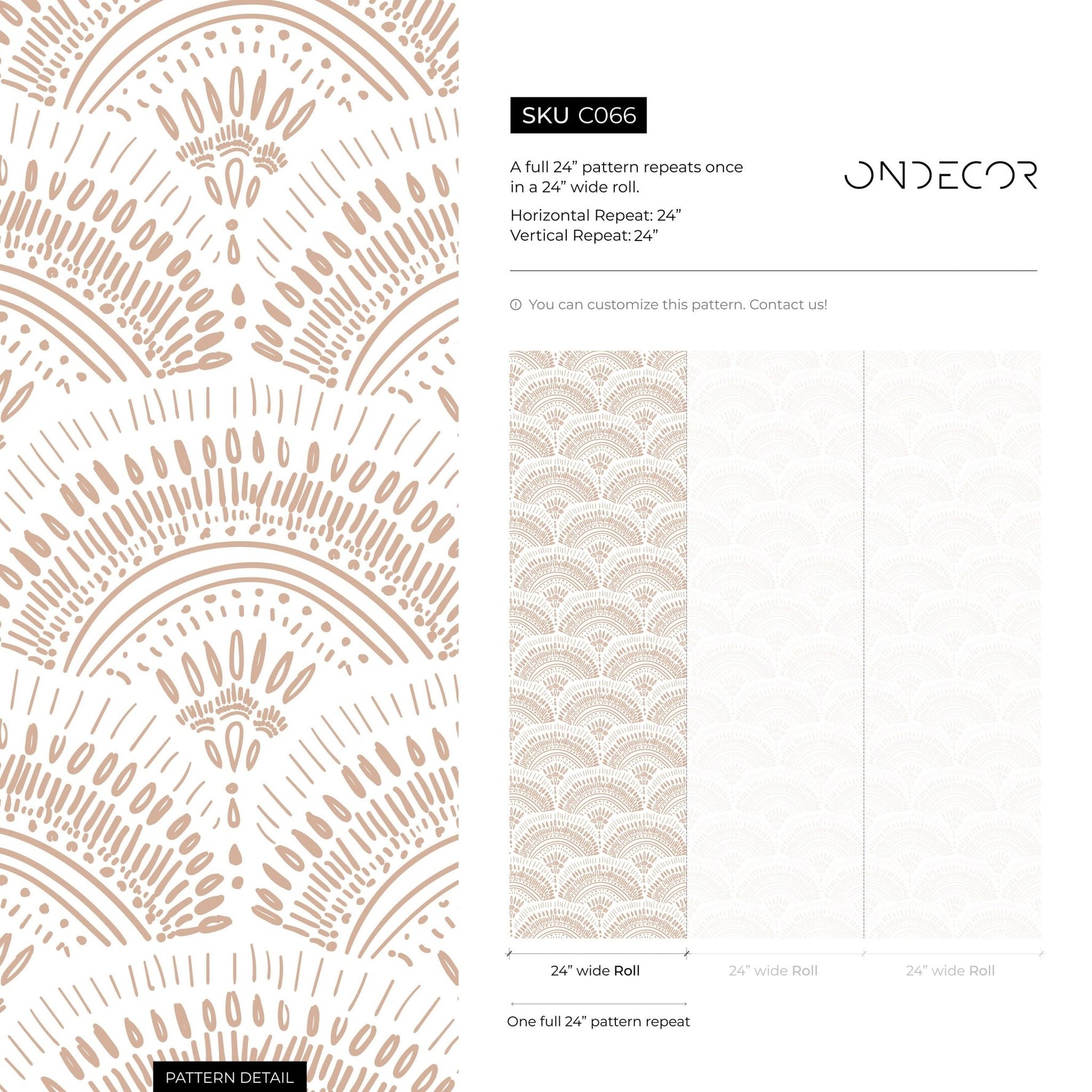 Artistic Peacock Feather Pattern Wallpaper - C066 - WallTrend