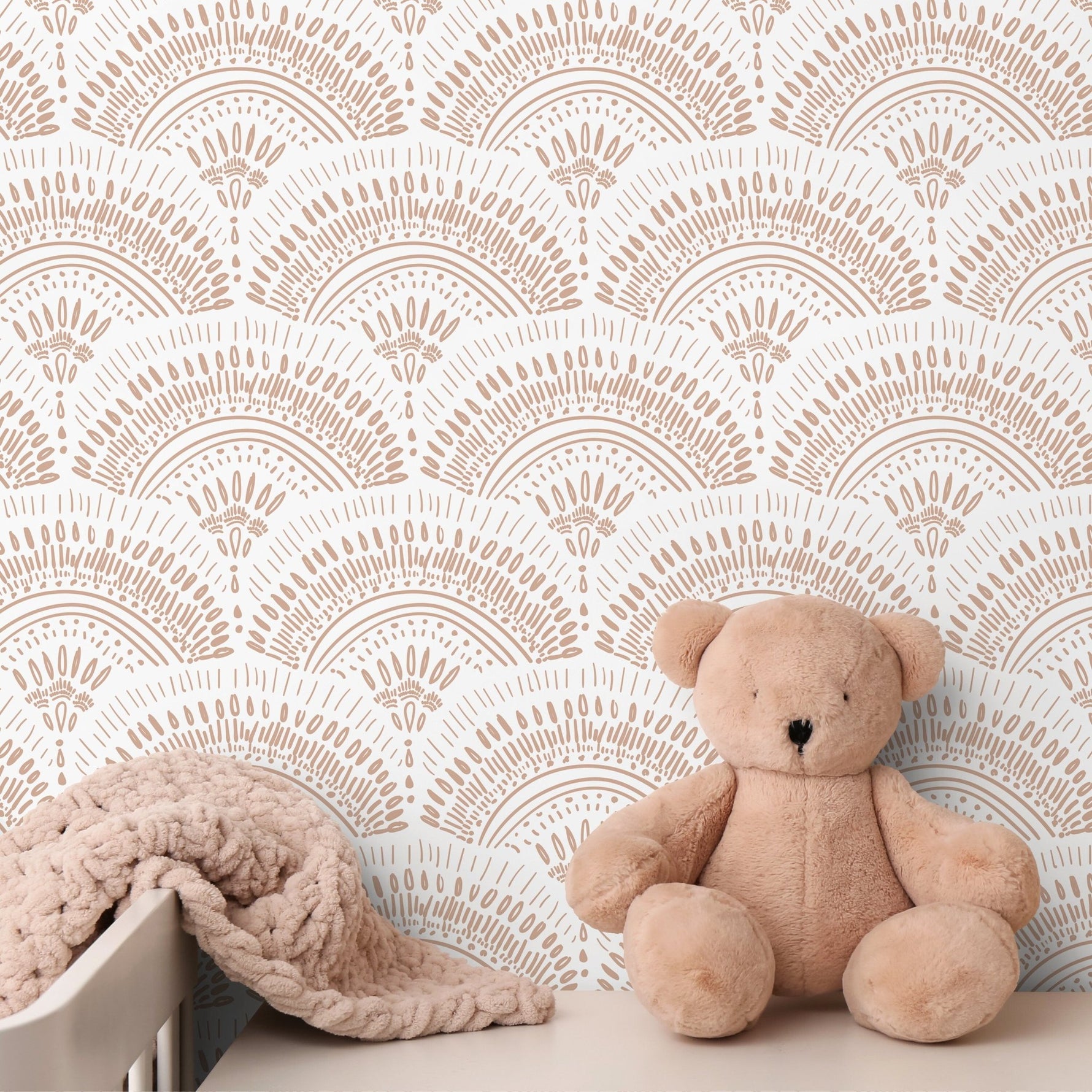 Artistic Peacock Feather Pattern Wallpaper - C066 - WallTrend
