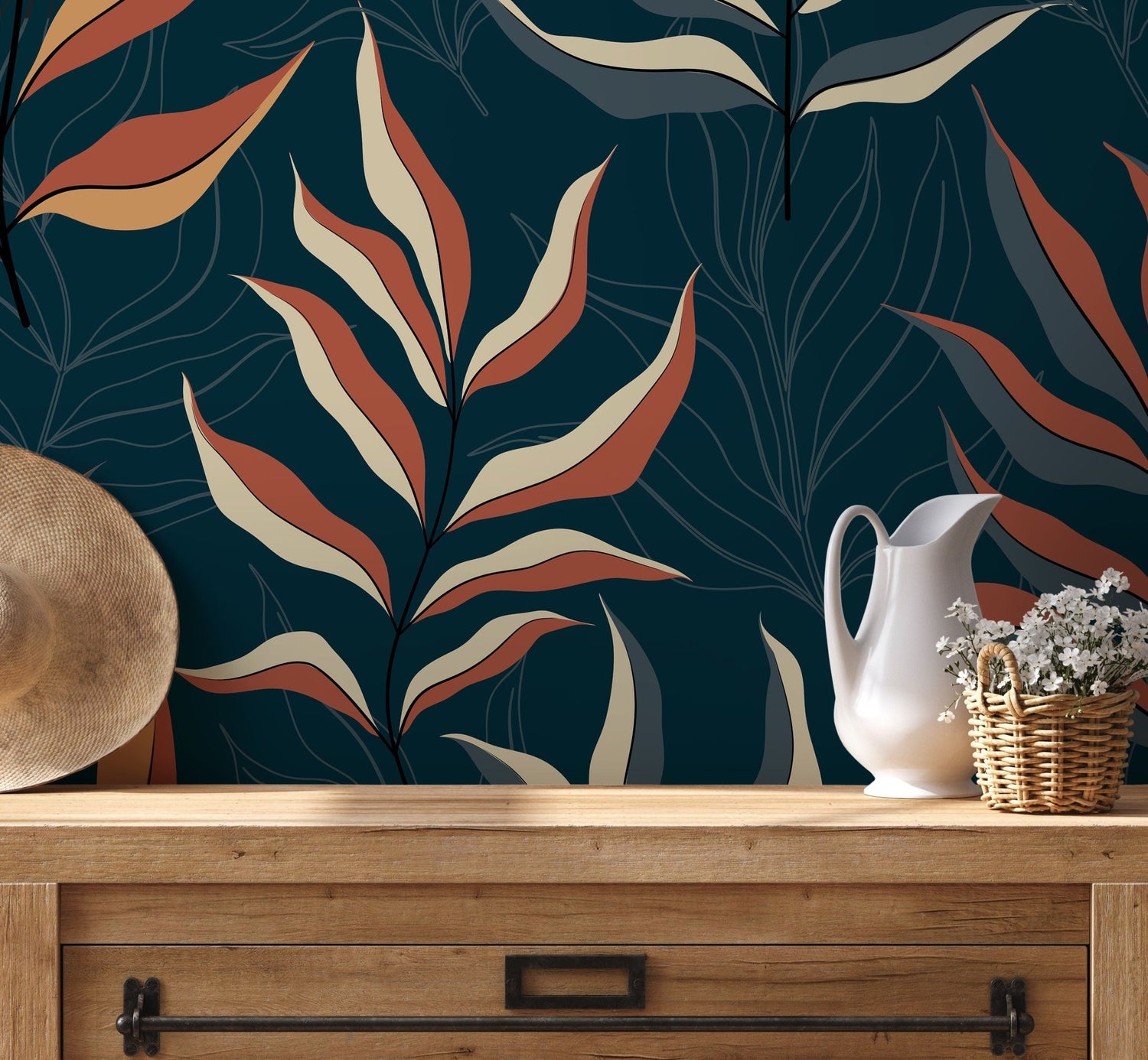 Autumn Foliage Wallpaper - D254 - WallTrend