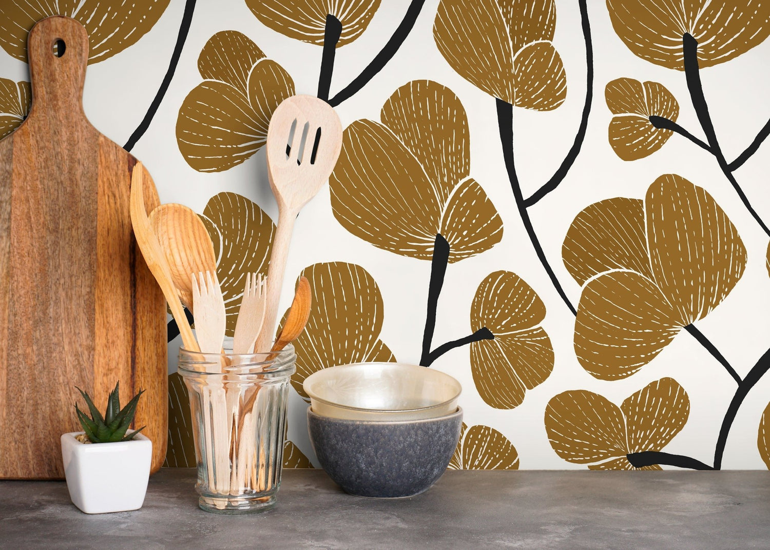 Autumn Ginkgo Wallpaper - C633 - WallTrend