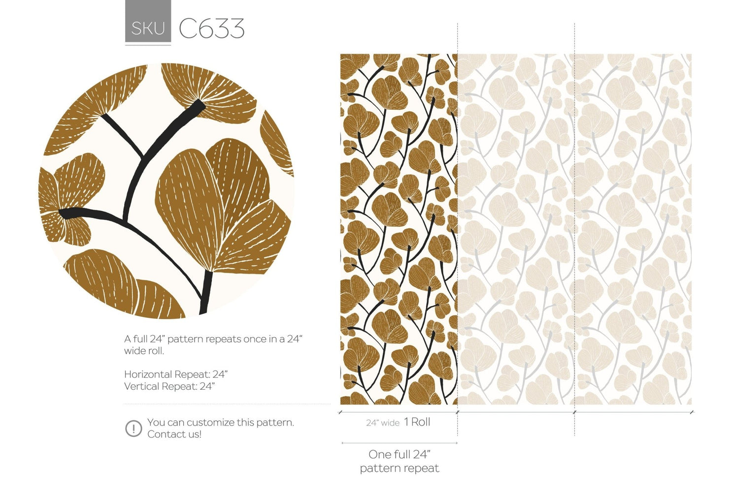 Autumn Ginkgo Wallpaper - C633 - WallTrend