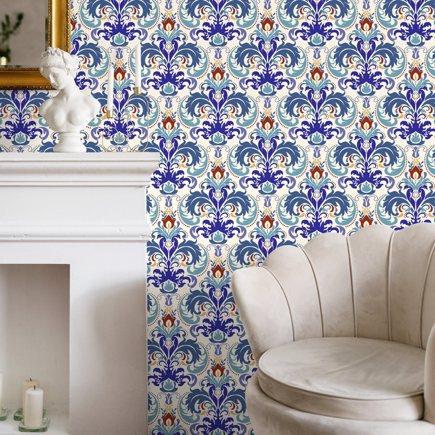 Baroque Elegance Wallpaper - A119 - WallTrend