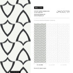 Beige and Black Boho Wallpaper / Peel and Stick Wallpaper Removable Wallpaper Home Decor Wall Art Wall Decor Room Decor - C737 - WallTrend