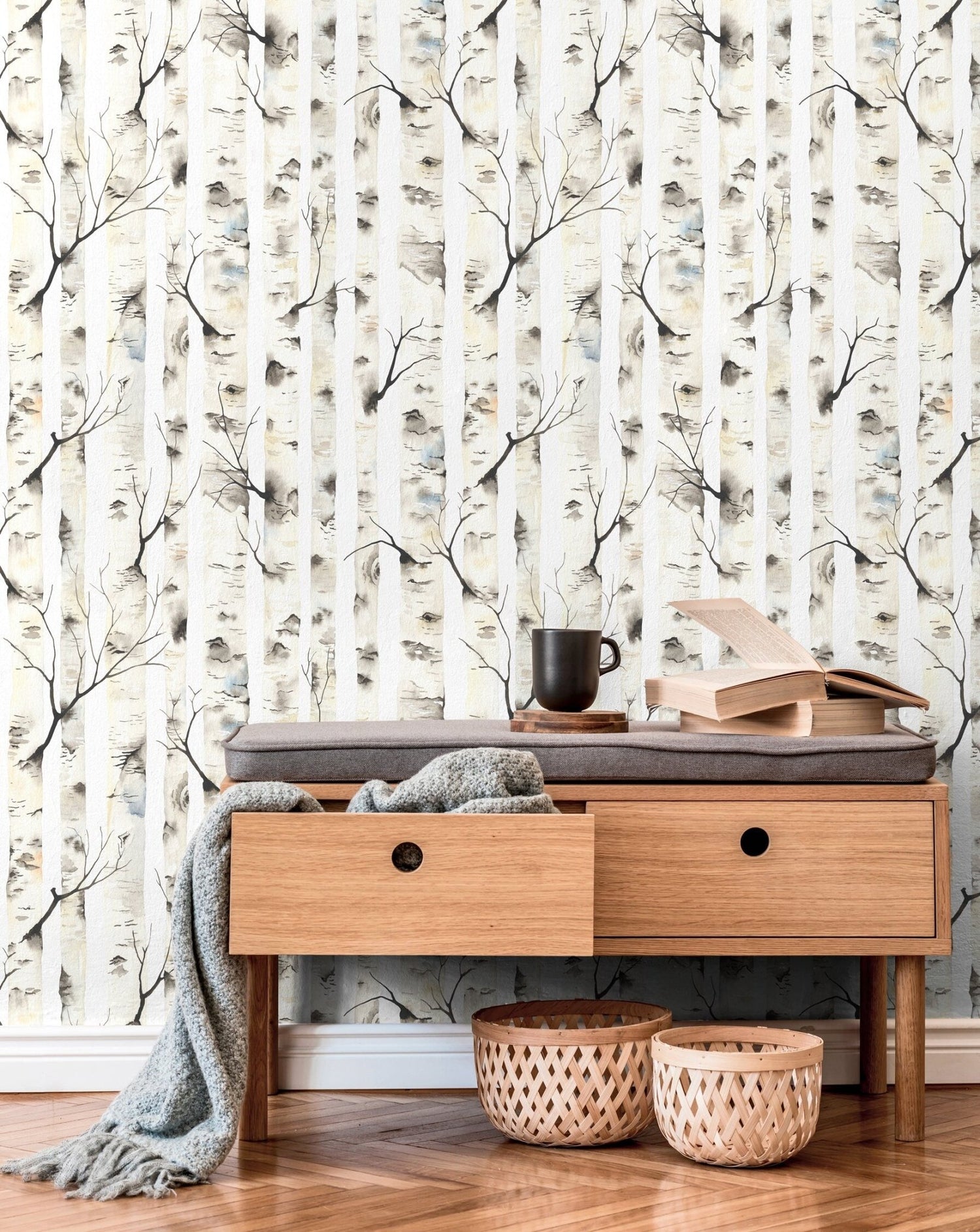 Birch Forest Wallpaper - C325 - WallTrend