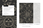 Black Celestial Wallpaper / Peel and Stick Wallpaper Removable Wallpaper Home Decor Wall Art Wall Decor Room Decor - D342 - WallTrend