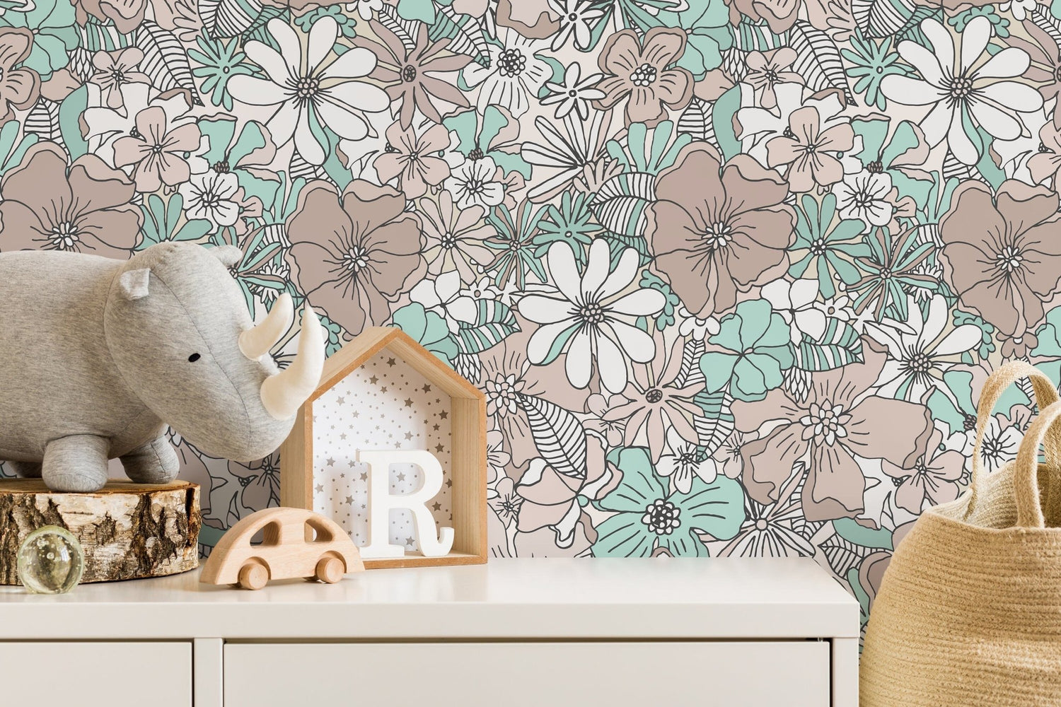 Blooming Elegance Wallpaper - D381 - WallTrend