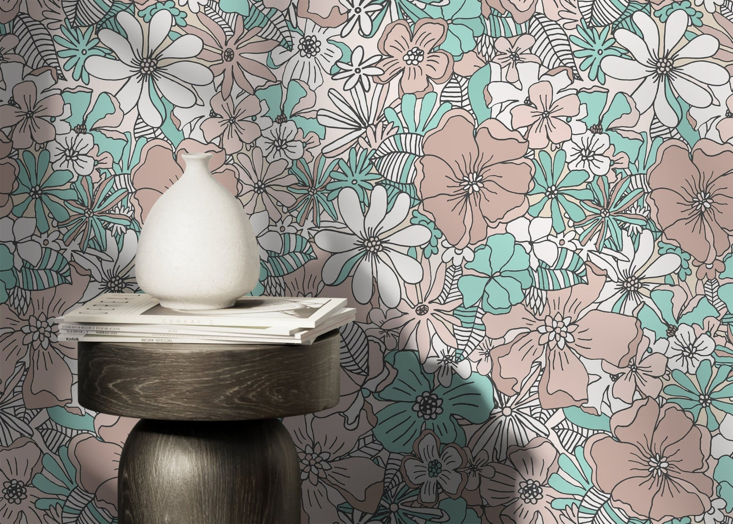 Blooming Elegance Wallpaper - D381 - WallTrend