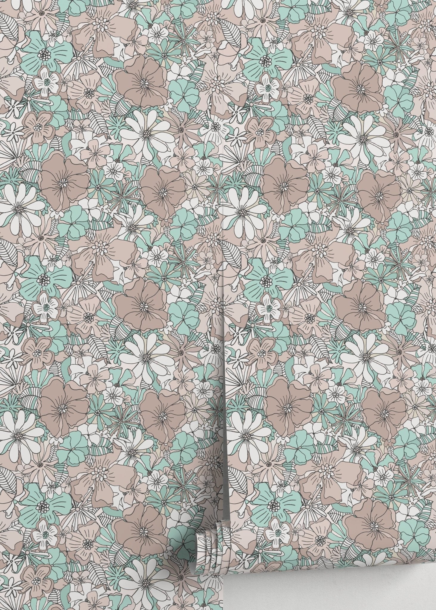 Blooming Elegance Wallpaper - D381 - WallTrend