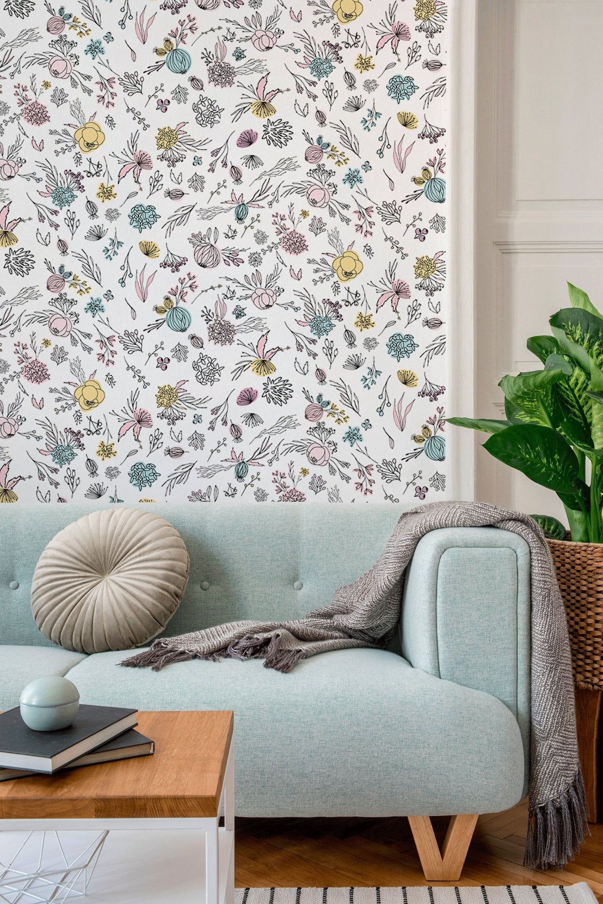 Blooming Meadow Wallpaper - B467 - WallTrend