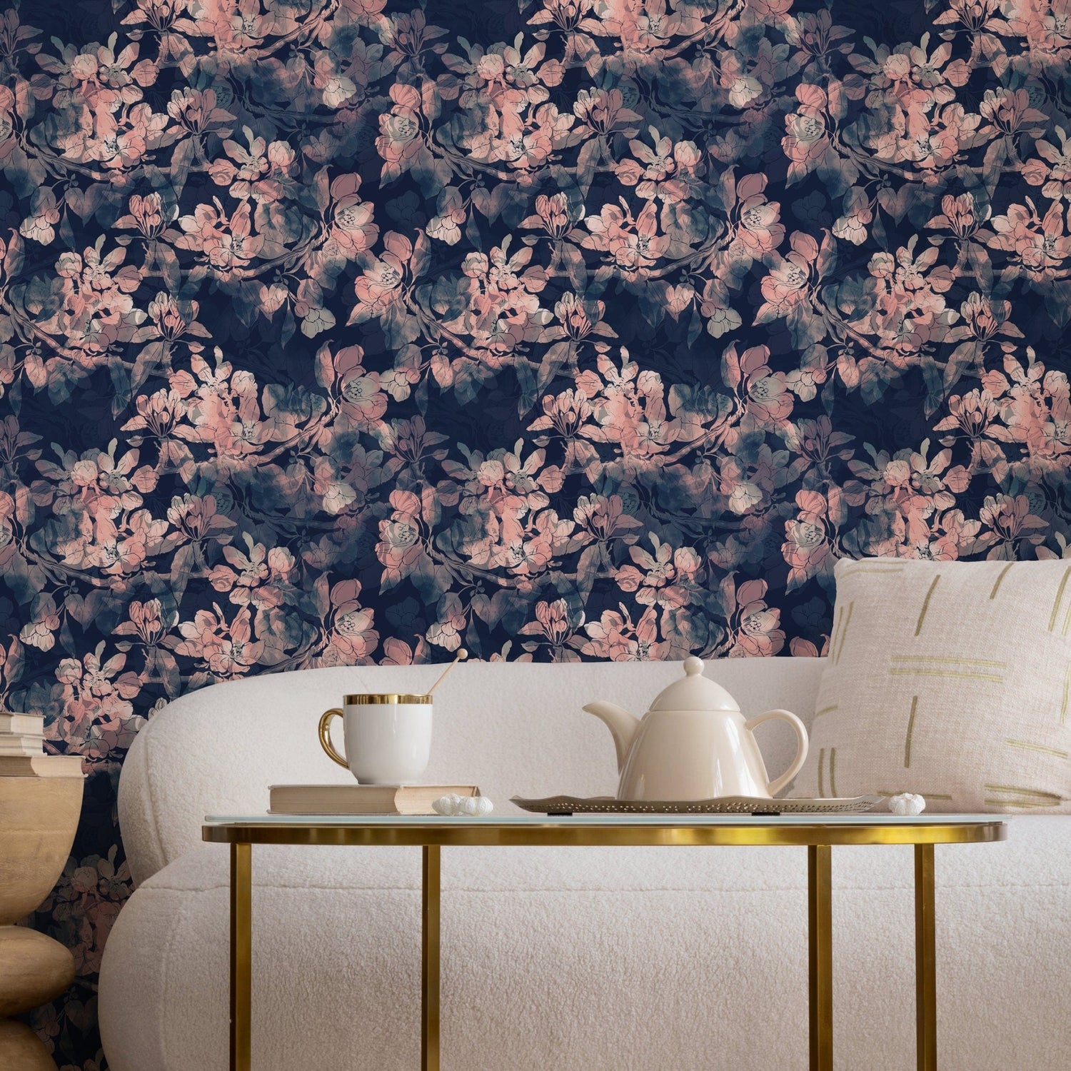 Blooming Midnight Wallpaper - A033 - WallTrend