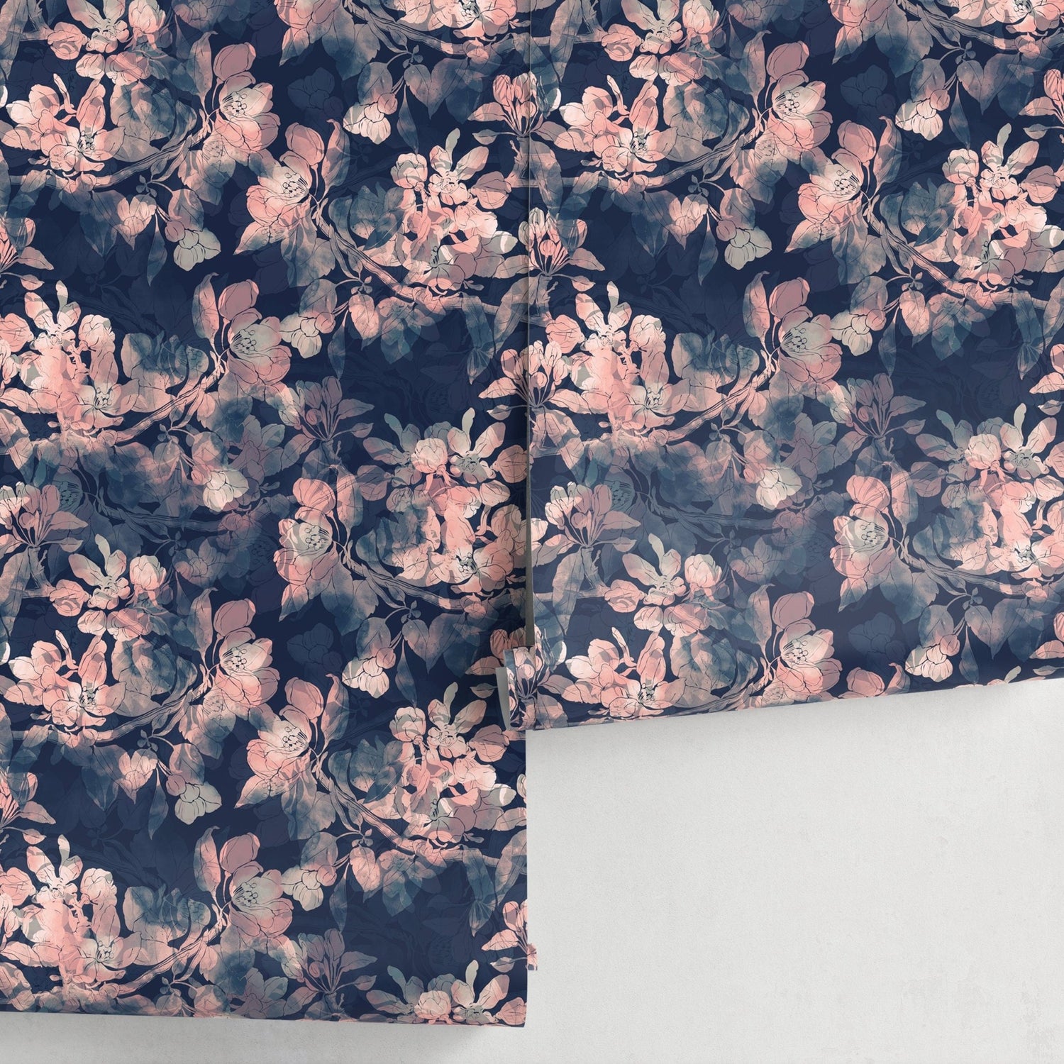 Blooming Midnight Wallpaper - A033 - WallTrend