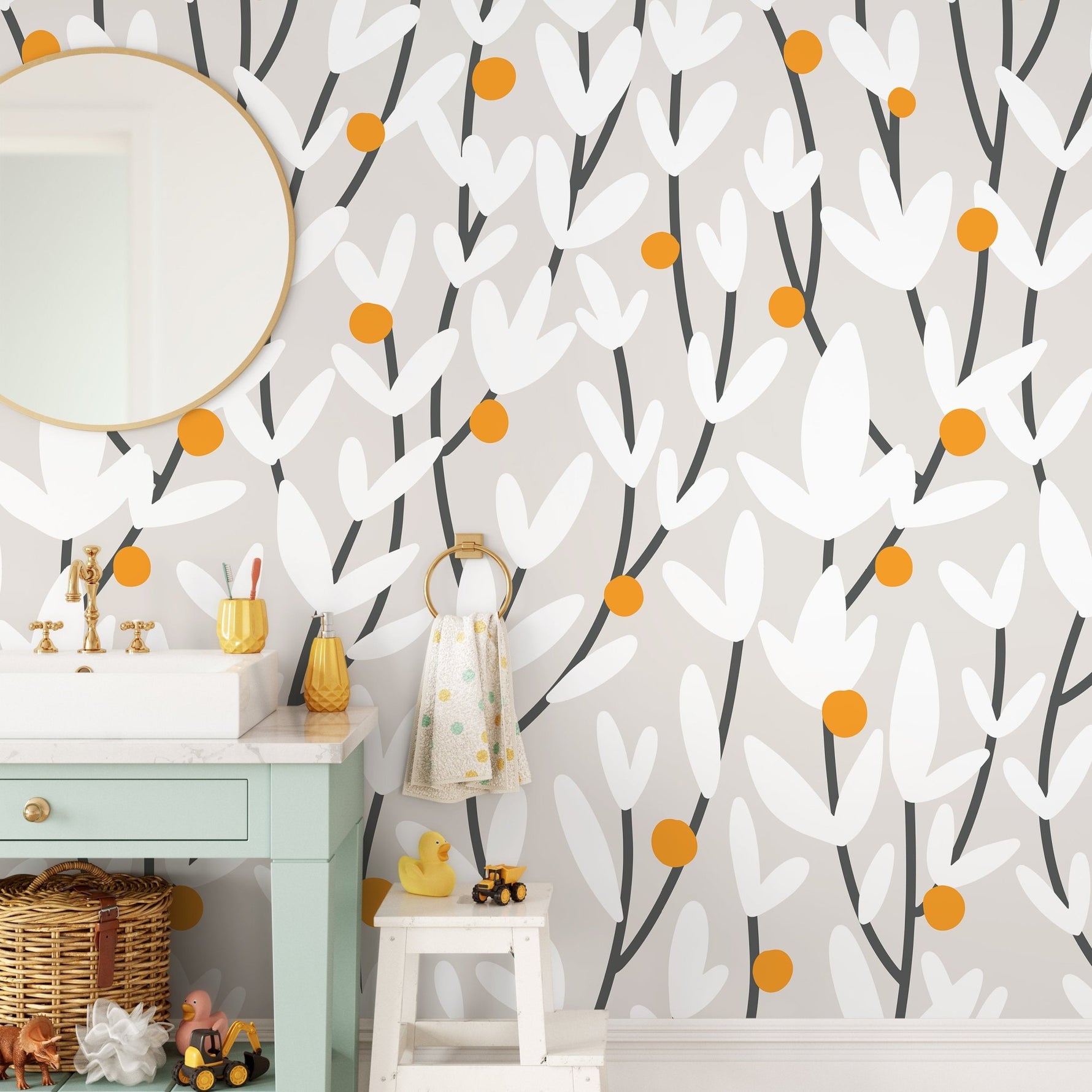 Blossoming Almond Branches Wallpaper - X178 - WallTrend