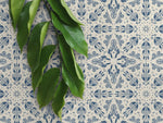 Blue Floral and Leaf Victorian Wallpaper / Peel and Stick Wallpaper Removable Wallpaper Home Decor Wall Art Wall Decor Room Decor - C782 - WallTrend
