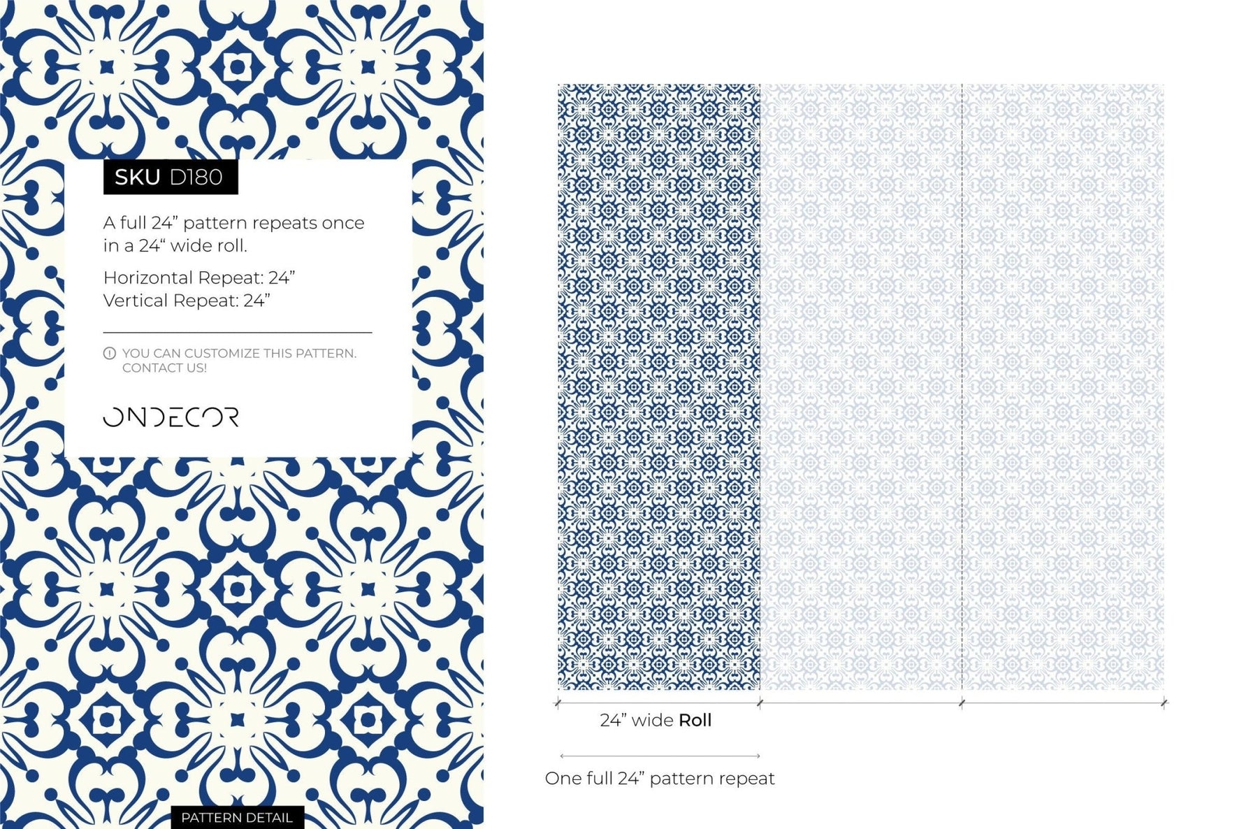 Blue Modern Tile Wallpaper / Peel and Stick Wallpaper Removable Wallpaper Home Decor Wall Art Wall Decor Room Decor - D180 - WallTrend