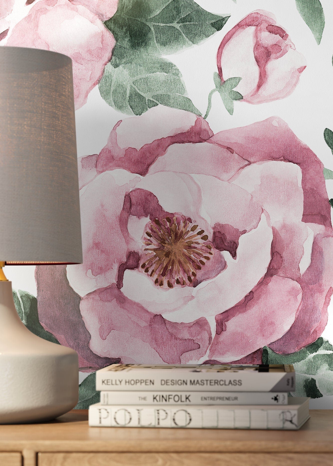 Blushing Peonies Wallpaper - C953 - WallTrend