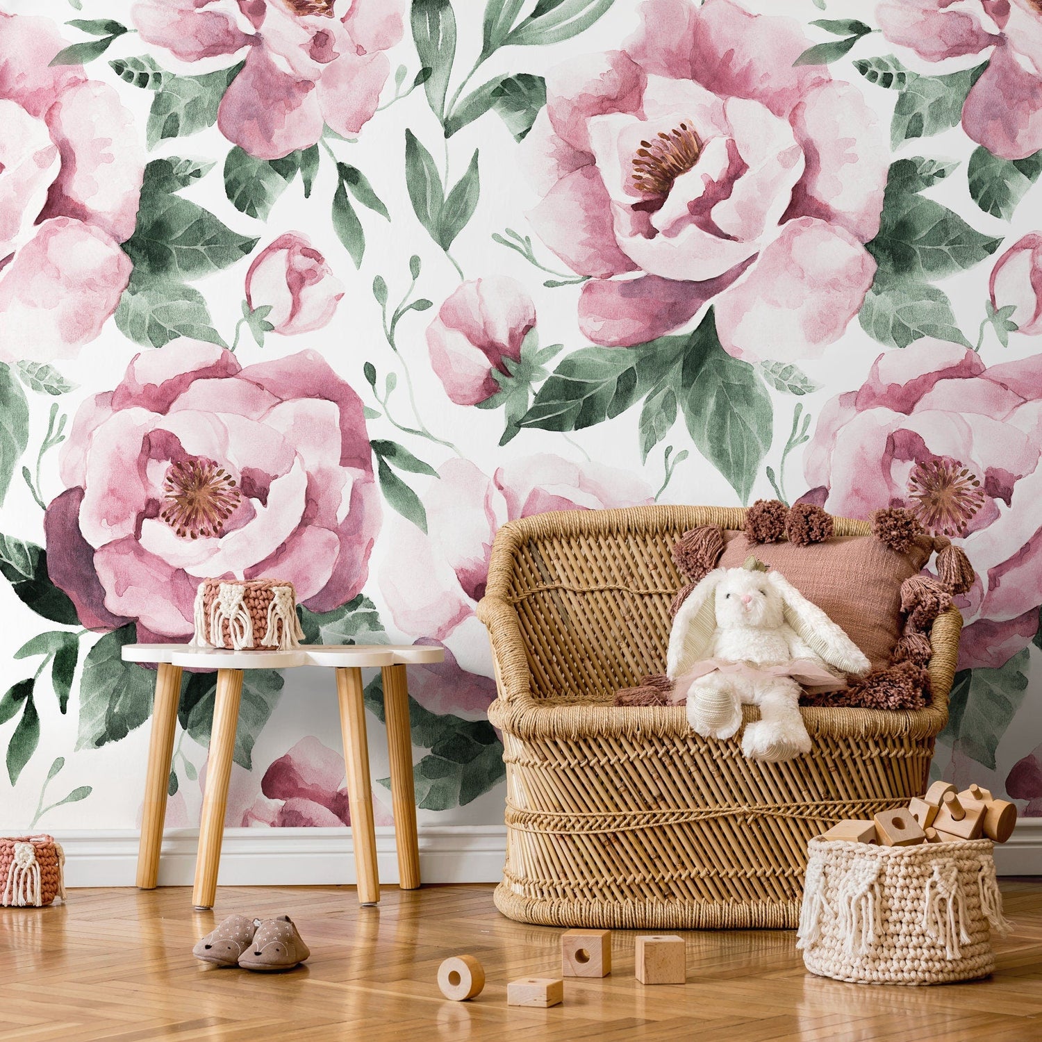 Blushing Peonies Wallpaper - C953 - WallTrend