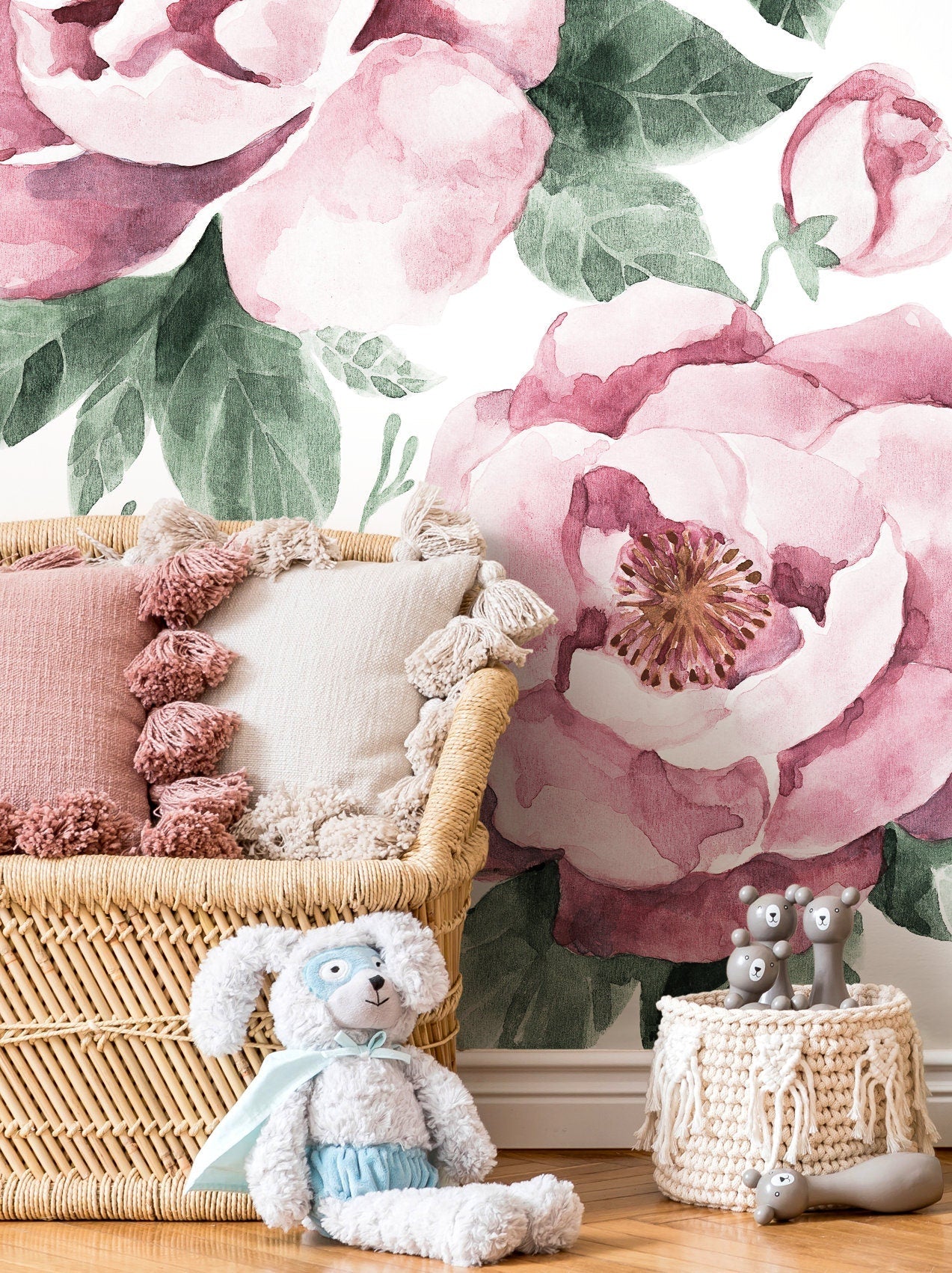 Blushing Peonies Wallpaper - C953 - WallTrend