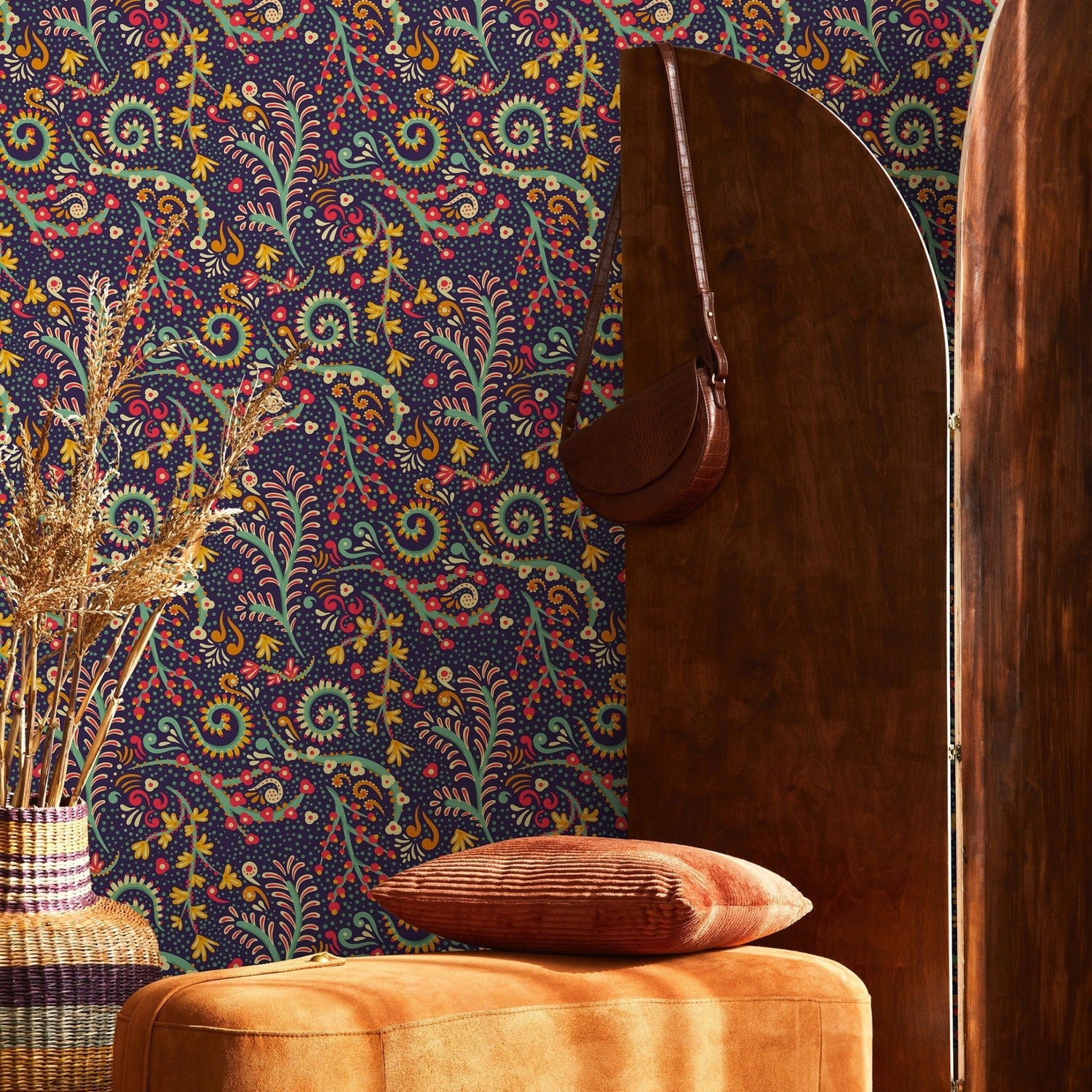 Bohemian Paisley Wallpaper - B271 - WallTrend